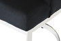 DKD Home Decor Silla Moderno Negro Plateado 58 x 93 x 60 cm