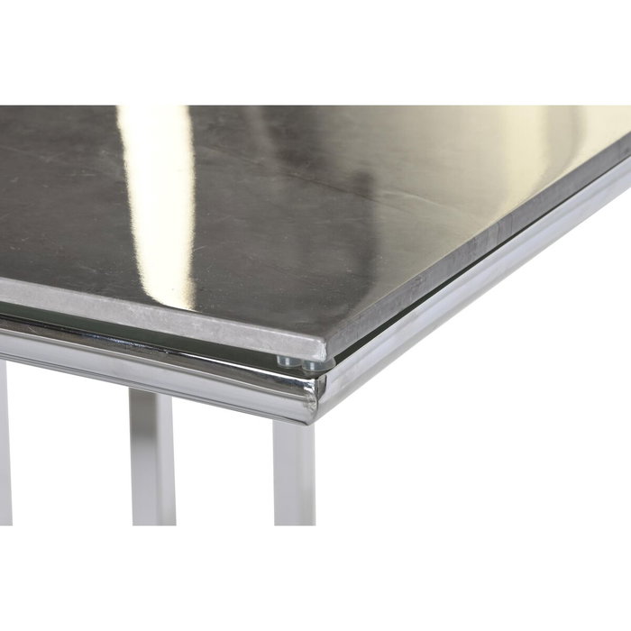 DKD Home Decor Mesa de Comedor de Cristal Símil Mármol 180x90x75 cm