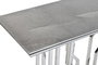 DKD Home Decor Consola Moderno Blanco Plateado Acero Cristal 40 x 78 x 120 cm