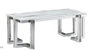 DKD Home Decor Mesa de Comedor de Acero y Cristal Símil Mármol 180x90x76