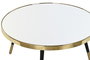 DKD Home Decor Mesa Centro 82.5x40x82.5cm Acero y Espejo Dorado Plateado
