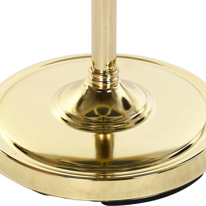 DKD Home Decor Mesita Auxiliar de Latón y Espejo Dorado