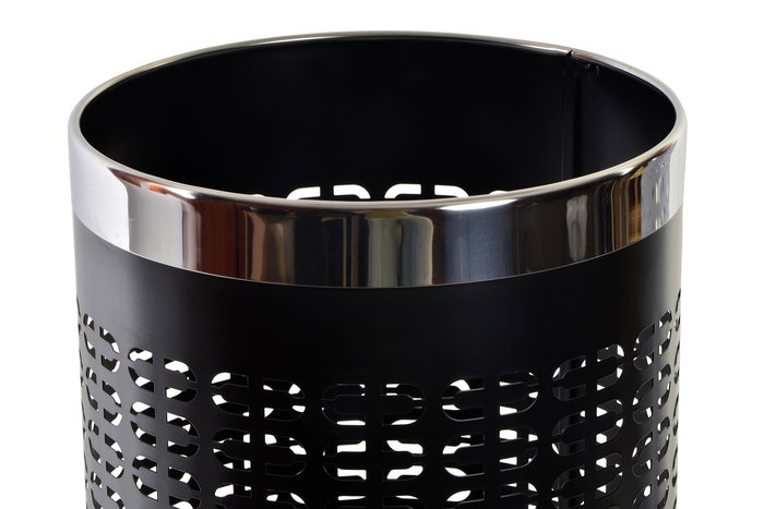 DKD Home Decor Paraguero Blanco Negro 23 x 50 x 23 cm (2 Unidades)