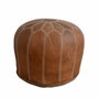 DKD Home Decor Reposapiés de Piel Marrón 48x48x35 cm