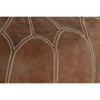 DKD Home Decor Reposapiés de Piel Marrón 48x48x35 cm