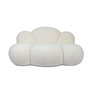 DKD Home Decor Sofá Nube Borreguito Blanco