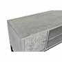 DKD Home Decor Mueble TV Mango y Metal Mandala Blanco 130x40x55