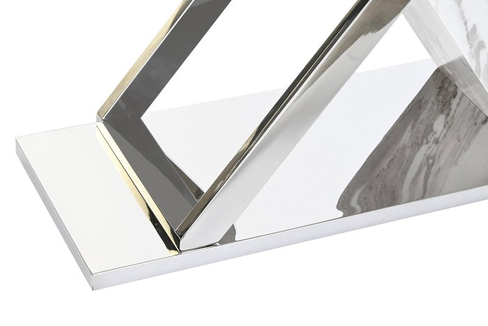 DKD Home Decor Consola Moderno Blanco Plateado 120 x 40 x 75 cm