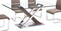 DKD Home Decor Consola de Acero y Cristal Transparente 120x40x75