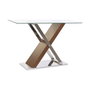 DKD Home Decor Consola de Acero y Cristal Transparente 120x40x75
