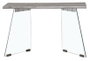 DKD Home Decor Consola de Cristal y MDF Gris Claro
