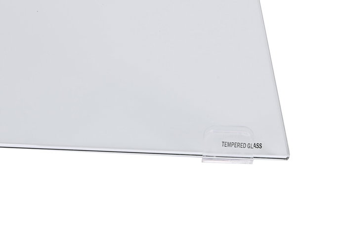 DKD Home Decor Consola Gris Claro Transparente Cristal y MDF 120 x 40 x 76 cm