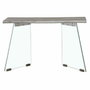 DKD Home Decor Consola de Cristal y MDF Gris Claro
