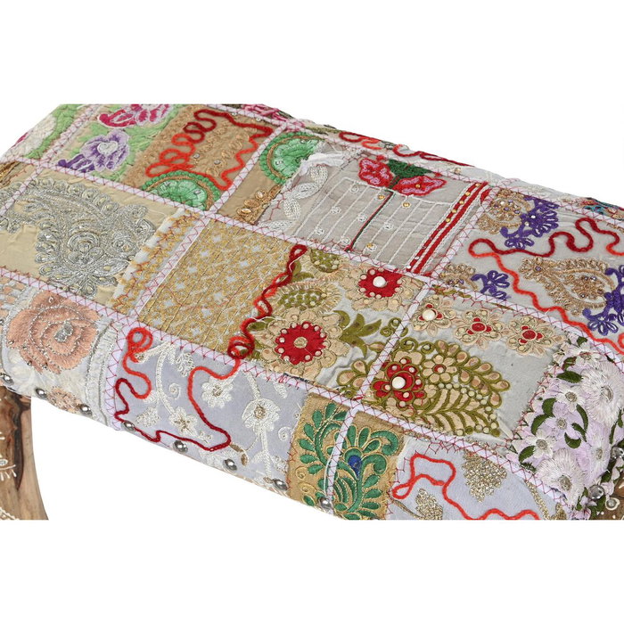 DKD Home Decor Descalzadora de estilo Indio con diseño Elefante, Multicolor