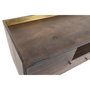 Mueble de TV DKD Home Decor Marrón oscuro Metal Madera de mango (130 x 45 x 60 cm)