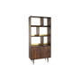 DKD Home Decor Estanteria Marron Oscuro Dorado Mango Metal 90 x 200 x 35 cm