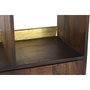 DKD Home Decor Estanteria Marron Oscuro Dorado Mango Metal 90 x 200 x 35 cm