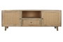 DKD Home Decor Mueble TV Mango y Ratán 180x40x64 Marrón Natural