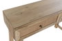 DKD Home Decor Consola de Mango y Ratán con 2 Cajones, Marrón y Natural