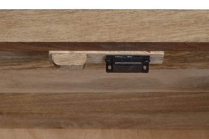 DKD Home Decor Armario Natural Madera Mango y Ratan 40 x 180 x 90 cm Hecho a Mano