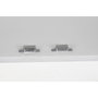 DKD Home Decor Buffet de Mango y Latón Cruz Rombo Blanco