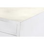 DKD Home Decor Buffet de Mango y Latón Cruz Rombo Blanco