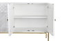 DKD Home Decor Buffet Moderno Cruz rombo Blanco Dorado 157 x 43 x 84 cm