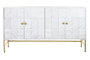 DKD Home Decor Buffet Moderno Cruz rombo Blanco Dorado 157 x 43 x 84 cm