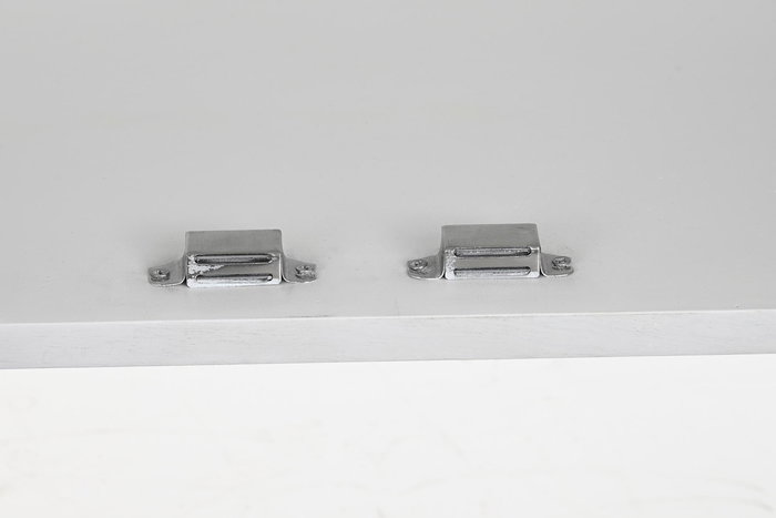 DKD Home Decor Buffet Moderno Cruz rombo Blanco Dorado 157 x 43 x 84 cm