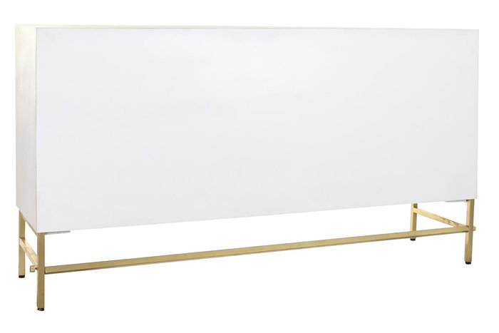 DKD Home Decor Buffet Moderno Cruz rombo Blanco Dorado 157 x 43 x 84 cm