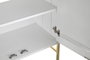 DKD Home Decor Buffet Moderno Cruz rombo Blanco Dorado 157 x 43 x 84 cm