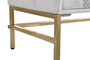 DKD Home Decor Buffet Moderno Cruz rombo Blanco Dorado 157 x 43 x 84 cm