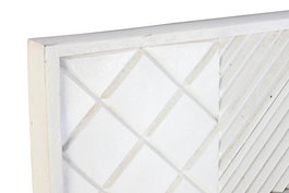 DKD Home Decor Espejo Cruz rombo Moderno Blanco 154 x 4 x 94 cm
