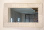 DKD Home Decor Espejo de Mango Rombo Blanco 154x94x4 cm
