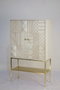 DKD Home Decor Espejo de Mango Rombo Blanco 154x94x4 cm