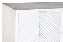 DKD Home Decor Aparador Moderno Blanco Dorado 44 x 152 x 91 cm