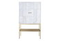DKD Home Decor Aparador Moderno Blanco Dorado 44 x 152 x 91 cm