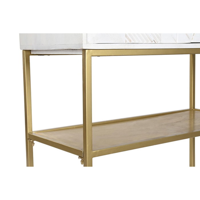 DKD Home Decor Aparador Moderno Blanco Dorado 44 x 152 x 91 cm DKD Home Decor Aparador Moderno Blanco Dorado 44 x 152 x 91 cm