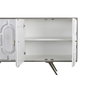 DKD Home Decor Buffet de Mango y Metal Blanco y Dorado
