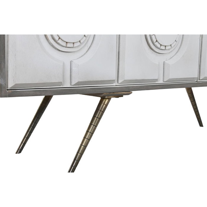 DKD Home Decor Buffet de Mango y Metal Blanco y Dorado DKD Home Decor Buffet de Mango y Metal Blanco y Dorado