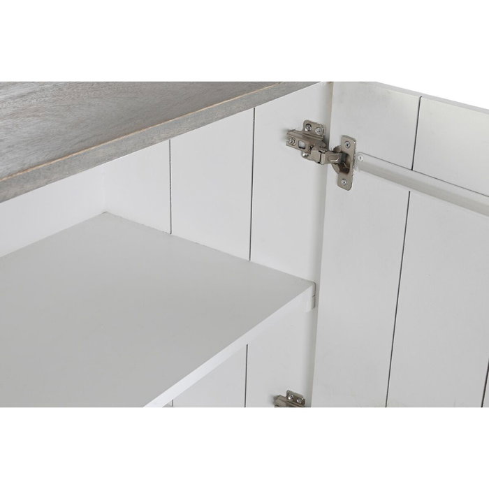 DKD Home Decor Buffet de Mango y Metal Blanco y Dorado DKD Home Decor Buffet de Mango y Metal Blanco y Dorado