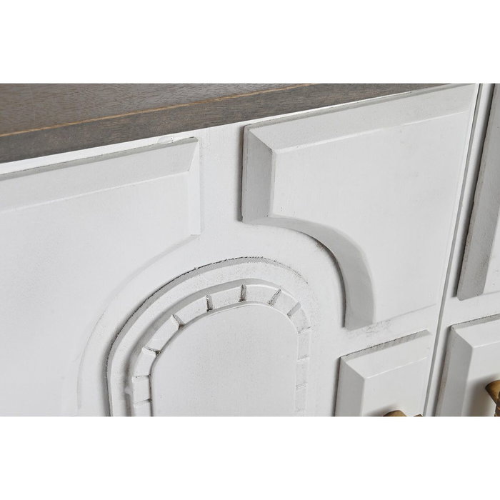DKD Home Decor Buffet de Mango y Metal Blanco y Dorado DKD Home Decor Buffet de Mango y Metal Blanco y Dorado