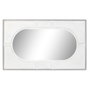 DKD Home Decor Espejo de Mango Rombo Blanco 154x94x4 cm