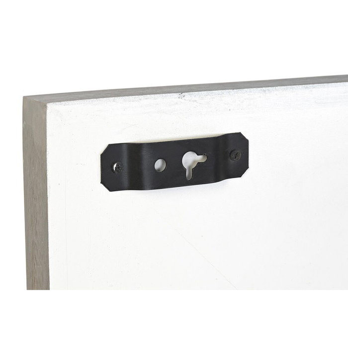 DKD Home Decor Espejo de Mango Rombo Blanco 154x94x4 cm