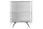DKD Home Decor Aparador Cruz rombo Moderno Blanco Dorado Mango y Latón 93 x 41 x 114 cm