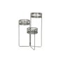 DKD Home Decor Macetero de Metal y Hierro Gris 47x35x72 cm
