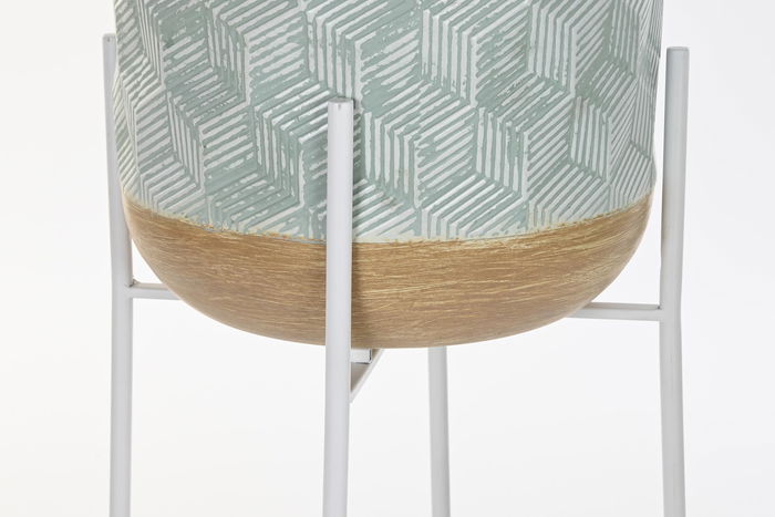 Macetero Urban DKD Home Decor Bicolor 28 x 75 x 28 cm