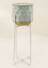 Macetero Urban DKD Home Decor Bicolor 28 x 75 x 28 cm