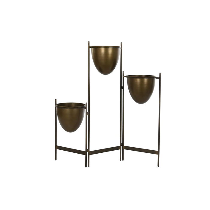DKD Home Decor Macetero Metálico Cobrizo 35x26,5x105 cm