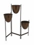 DKD Home Decor Macetero Metálico Cobrizo 35x26,5x105 cm
